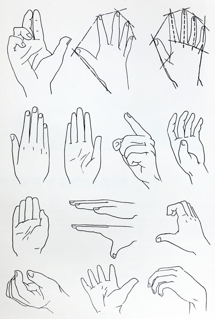 Clase de dibujo: dibujar manos y pies.